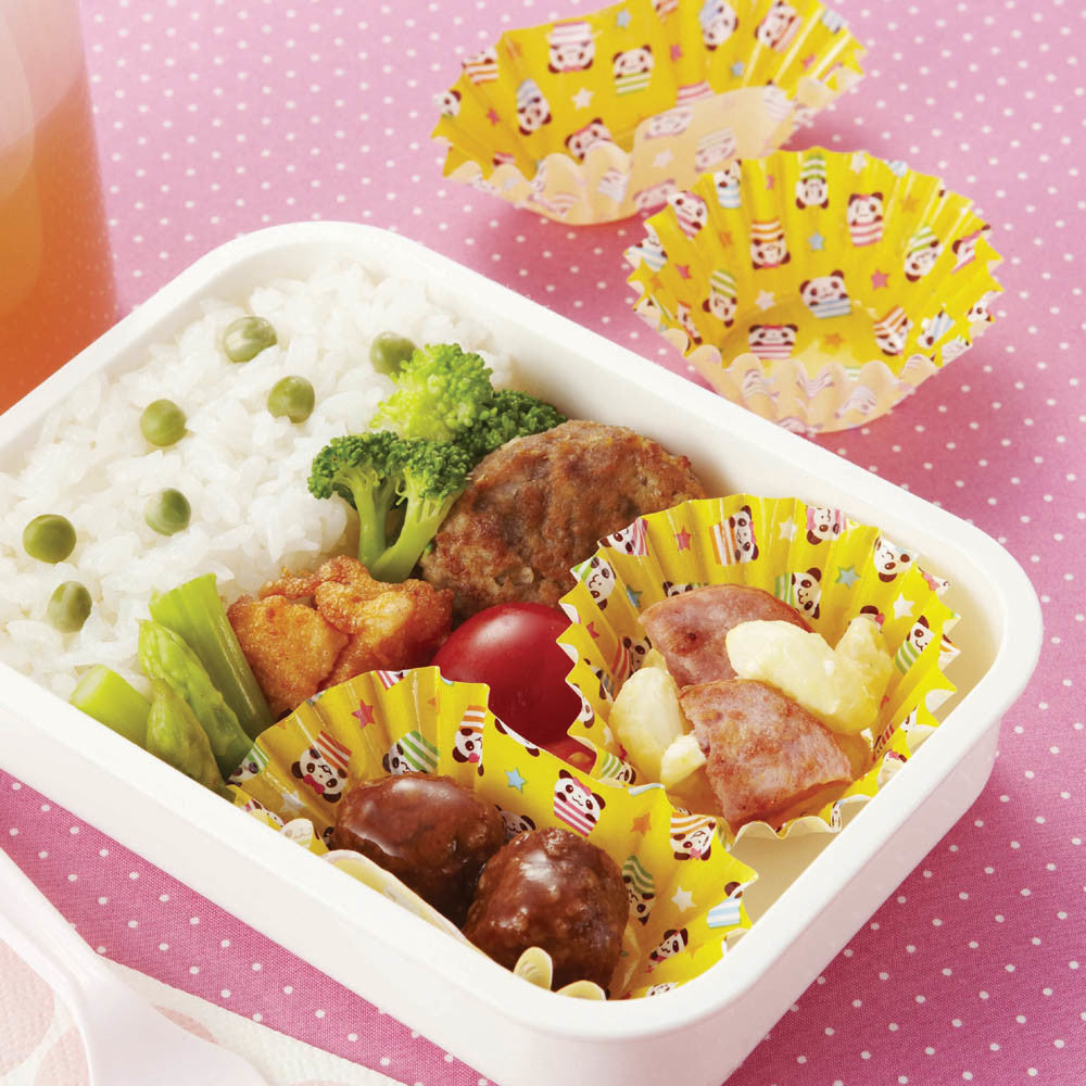 Lunch Box Accessories Side Dish Cup Panda Yellow 22pcs