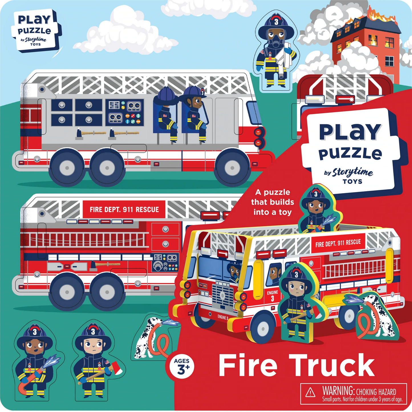 Storytime Puzzle and Toy 2 in 1 - Fire Truck