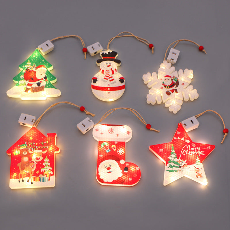 Christmas Decoration LED Lights Christmas Tree Hanging Lights 6 pack