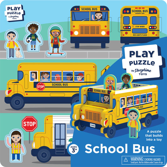 Storytime Puzzle and Toy 2 in 1 - School Bus