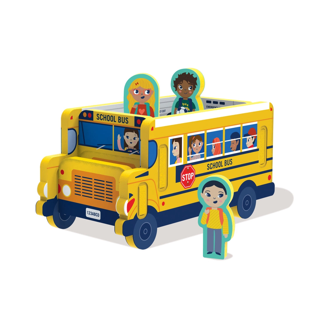 Storytime Puzzle and Toy 2 in 1 - School Bus