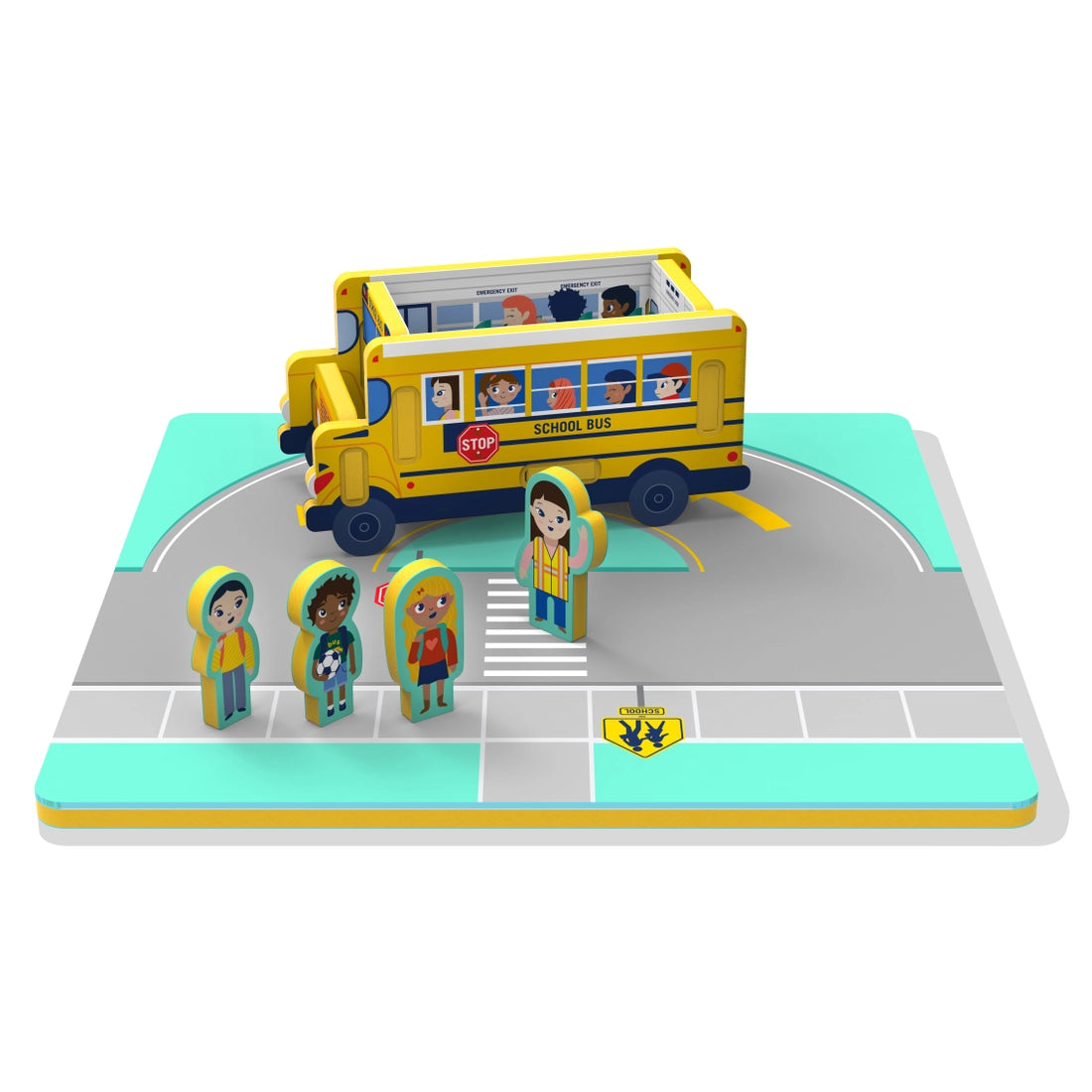 Storytime Puzzle and Toy 2 in 1 - School Bus