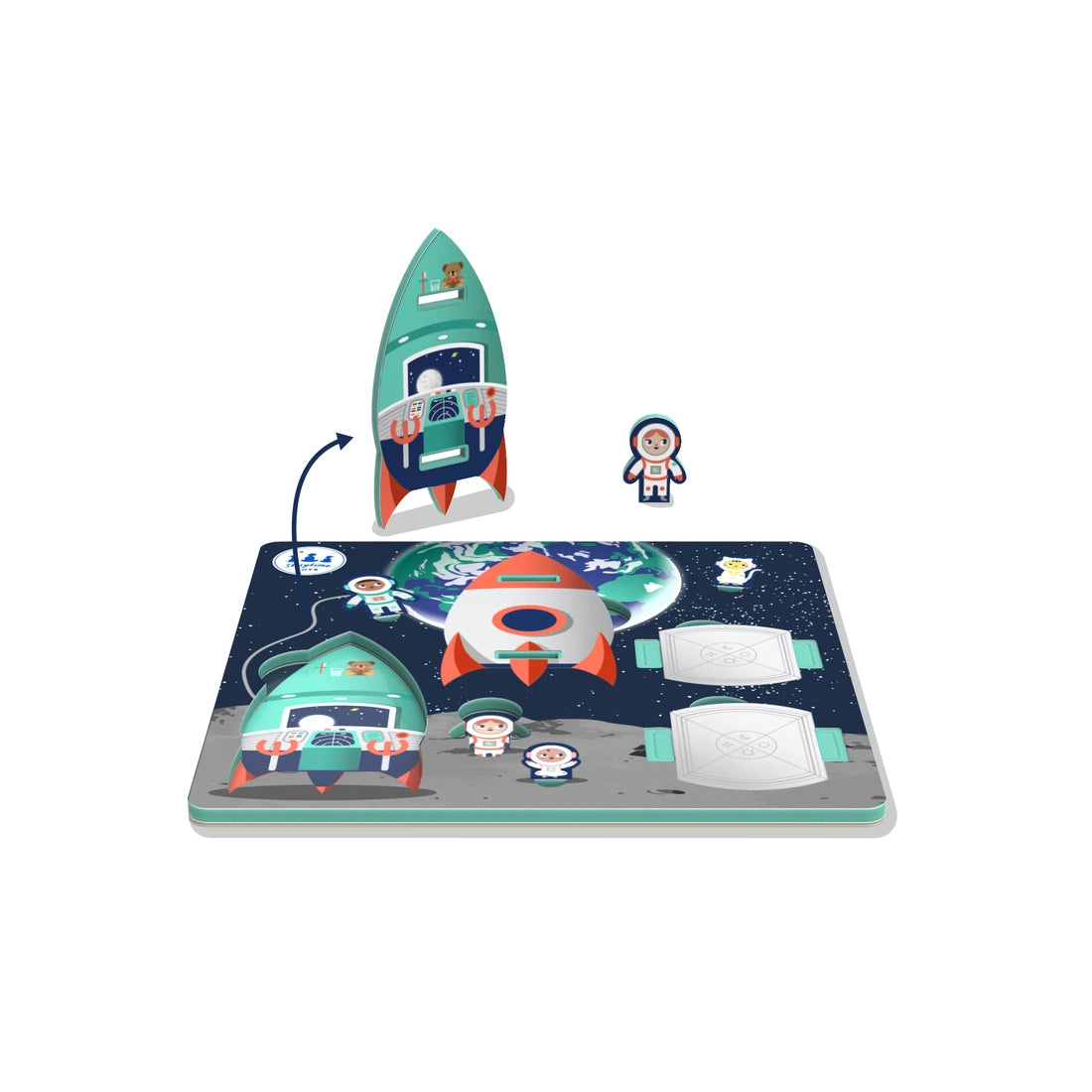 Storytime Puzzle and Toy 2 in 1 - Spaceship