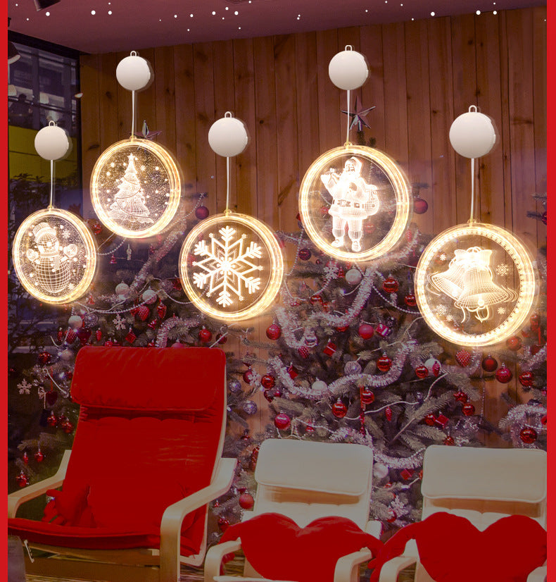 Christmas Lights, 3D Window Decoration Light